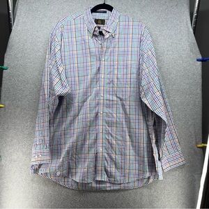 Classic Multicolor Plaid Button-Down Shirt